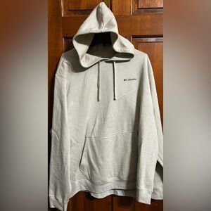 NEW Men’s COLUMBIA Trek Light Gray Pullover Hoodie XXL NWT